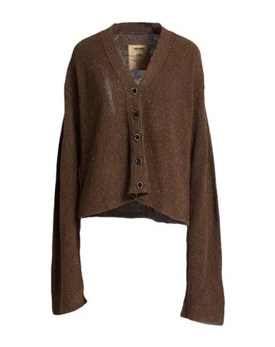 Uma Wang Woman Cardigan Brown Size L Silk