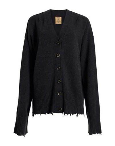 Uma Wang Woman Cardigan Charcoal Size S Cashmere In Gray