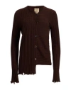 Uma Wang Woman Cardigan Dark Brown Size L Cashmere In Brown