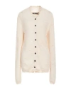 Shop Uma Wang Woman Cardigan Ivory Size M Virgin Wool, Viscose, Polyamide In White