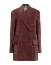 Uma Wang Woman Coat Brick Size Xs Cotton, Linen In Red
