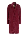 Uma Wang Woman Coat Burgundy Size M Cotton, Modal, Elastane In Brown