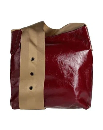 Uma Wang Woman Cross-body Bag Burgundy Size - Leather In Red