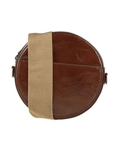 Uma Wang Woman Cross-body Bag Chocolate Brown Size - Cow Leather