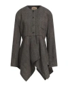 Uma Wang Woman Jacket Black Size L Virgin Wool In Gray