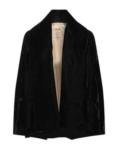 Uma Wang Woman Jacket Black Size M Viscose, Polyester, Cotton, Cupro