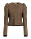 Uma Wang Long-sleeved Jacket In Brown