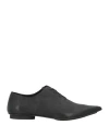 Uma Wang Woman Lace-up Shoes Black Size 8 Calfskin In Black