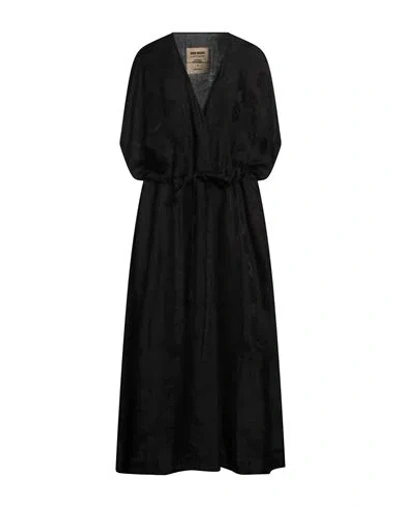 Uma Wang Woman Maxi Dress Black Size L Viscose, Cupro