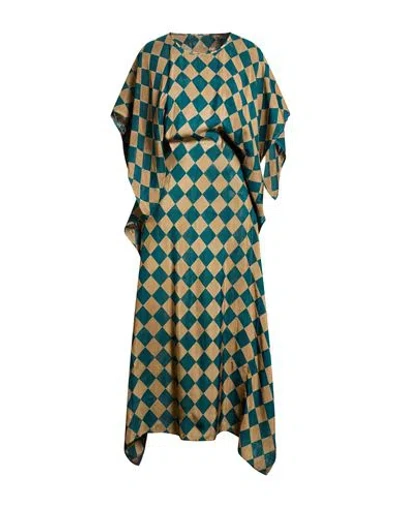 Uma Wang Woman Maxi Dress Sand Size M Viscose, Cupro In Multi