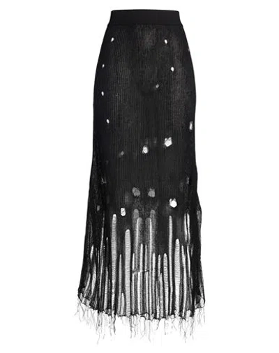 Uma Wang Woman Maxi Skirt Black Size M Cotton, Polyamide