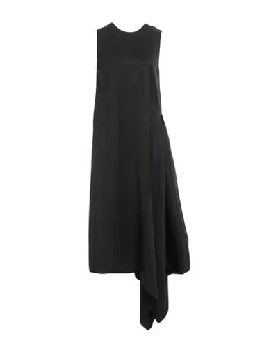 Uma Wang Woman Midi Dress Black Size M Viscose, Cotton