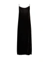 Uma Wang Woman Midi Dress Dark Brown Size M Viscose, Silk