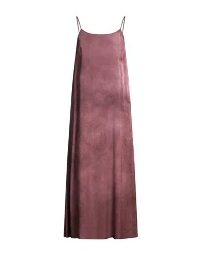 Uma Wang Woman Midi Dress Mauve Size M Silk, Elastane In Purple