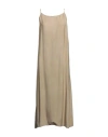 Uma Wang Woman Midi Dress Sand Size L Viscose In Beige