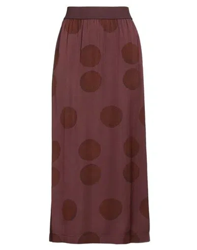 Uma Wang Woman Midi Skirt Burgundy Size S Viscose
