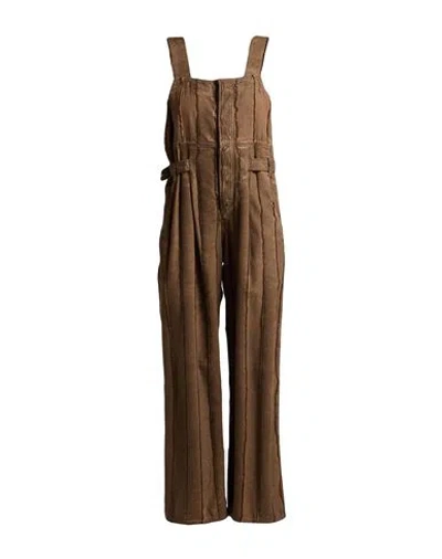 Uma Wang Woman Overalls Brown Size L Cotton