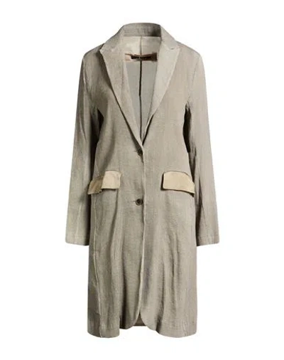 Uma Wang Woman Overcoat & Trench Coat Grey Size M Linen, Viscose, Cupro In Gray