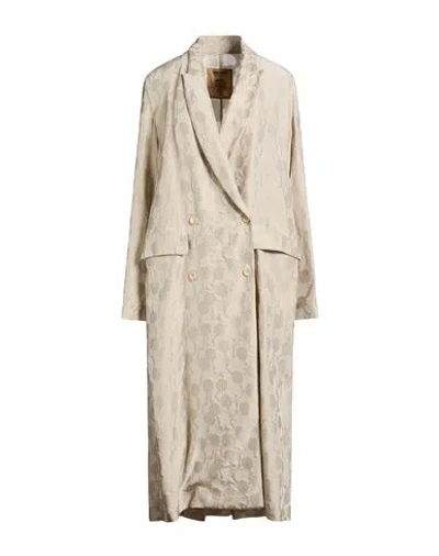 Uma Wang Woman Overcoat & Trench Coat Ivory Size M Viscose In Gray