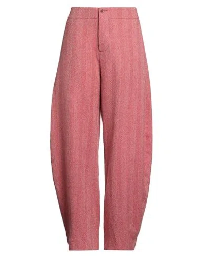 Uma Wang Woman Pants Brick Size L Virgin Wool In Red