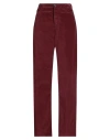 Uma Wang Woman Pants Burgundy Size L Cotton, Modal, Elastane In Red