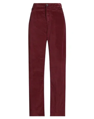 Uma Wang Woman Pants Burgundy Size L Cotton, Modal, Elastane