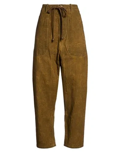 Uma Wang Woman Pants Camel Size L Cotton In Brown