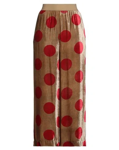 Uma Wang Woman Pants Camel Size L Viscose, Silk In Multi