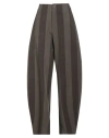 Uma Wang Woman Pants Khaki Size M Virgin Wool, Polyamide, Elastane In Brown