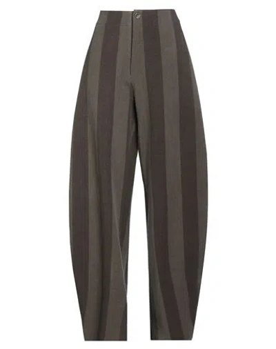 Uma Wang Woman Pants Khaki Size M Virgin Wool, Polyamide, Elastane In Sand