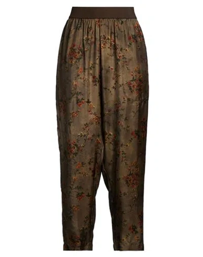 Uma Wang Woman Pants Military Green Size L Viscose, Cupro In Multi