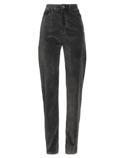 Uma Wang Woman Pants Charcoal Size Xl Cotton, Modal, Elastane In Grey