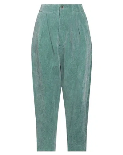 Uma Wang Woman Pants Turquoise Size M Cotton, Linen In Green