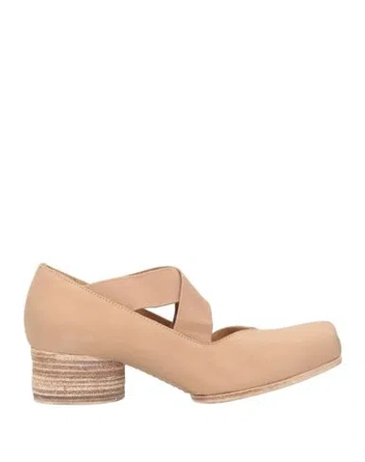Uma Wang Woman Pumps Blush Size 7 Calfskin In Pink