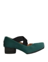 Uma Wang Woman Pumps Emerald Green Size 6 Leather