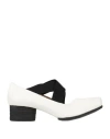 Uma Wang Ballerina Square Toe Elasticated Pumps In White