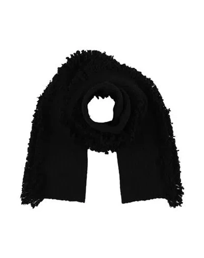 Uma Wang Woman Scarf Black Size - Virgin Wool In Black