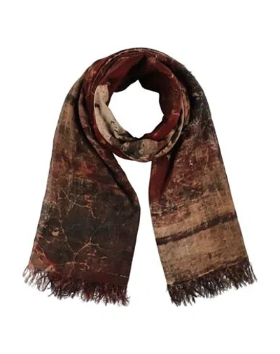 Uma Wang Woman Scarf Burgundy Size - Cotton In Red