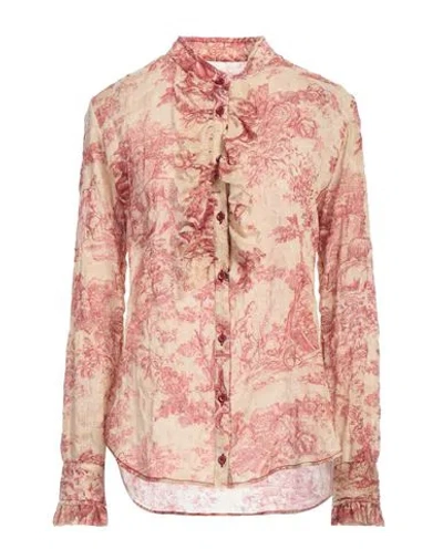 Uma Wang Woman Shirt Beige Size M Virgin Wool