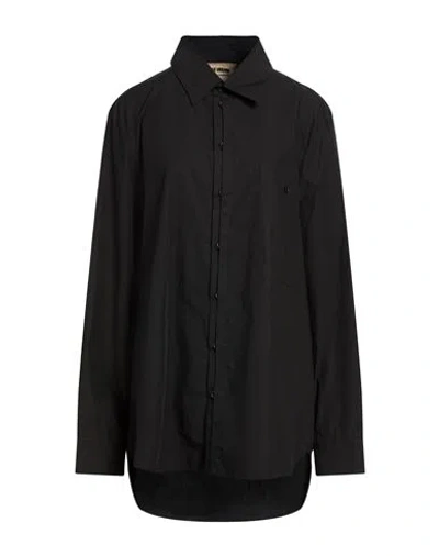 Uma Wang Woman Shirt Black Size Xl Cotton, Linen