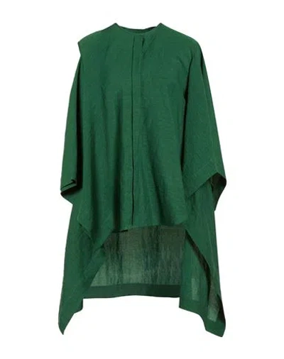 Uma Wang Woman Shirt Green Size S Linen, Polyamide