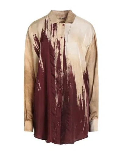 Uma Wang Woman Shirt Sand Size L Viscose, Cupro