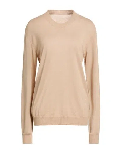 Uma Wang Woman Sweater Beige Size L Virgin Wool, Silk, Cashmere In Brown