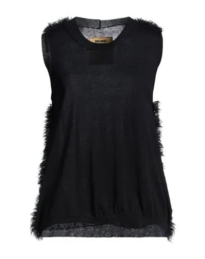 Uma Wang Woman Sweater Black Size L Cotton, Silk
