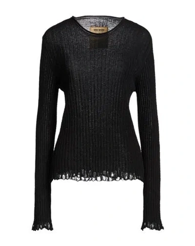 Uma Wang Woman Sweater Black Size L Cotton, Silk