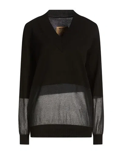 Uma Wang Woman Sweater Black Size L Cotton, Silk