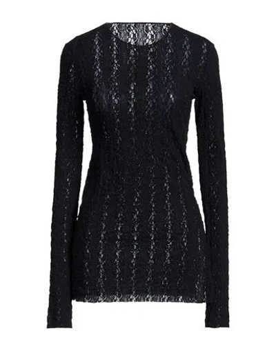 Uma Wang Woman Sweater Black Size L Polyamide, Elastane