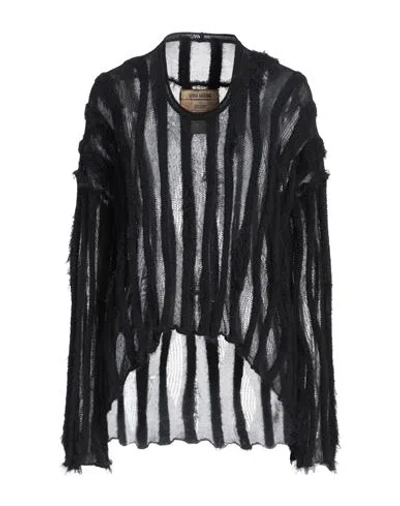 Uma Wang Woman Sweater Black Size M Cotton, Polyamide