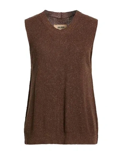 Uma Wang Woman Sweater Brown Size L Silk