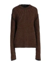 Uma Wang Woman Sweater Brown Size M Polyamide, Alpaca Wool, Wool